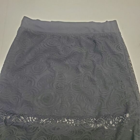 Solitaire Womens Swim Cover Up  Large Crochet Lace Style Black Midi Boho - Picture 8 of 12